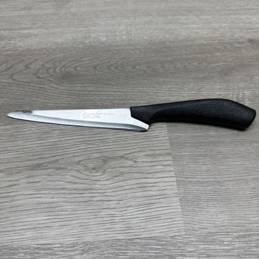 VTG Wilkinson Sword Chef Knife 5" Blade 8.75‎ Total Length Slip Resistant Handle